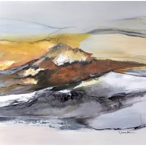 L'passo Benjamin, 42 x 42 Inch, Acrylic on Canvas, Abstract Paintings, AC-LPB-053 L'passo Benjamin, 42 x 42 Inch, Acrylic on Canvas, Abstract Paintings, AC-LPB-053
